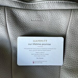 Hammitt Morgan Leather Gray Slouchy Shoulder Bag with Adjustable Strap